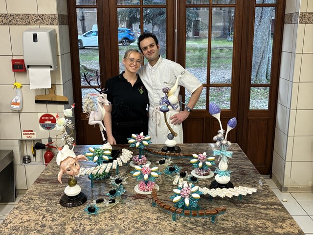 【砂糖菓子いろいろ】製菓外来講習 M.Paul KLEIN(ポール・クライン氏) / Pâtisserie chocolaterie KLEIN (パティスリー･ショコラトリー･クライン)