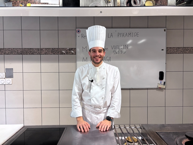【伝説のレストランから】調理外来講習 M. Alexandre VUILLIN(アレクサンドル・ヴュイラン氏)  / Restaurant La Pyramide(レストラン　ラ・ピラミッド)
