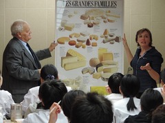 フランスチーズの講習とメーデー（エスコフィエ校）