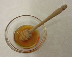 木製のハチミツ用スプーン