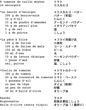 砂糖漬けトマトのエスカルゴ詰め揚げ 砂糖漬けトマトのエスカルゴ詰め揚げ