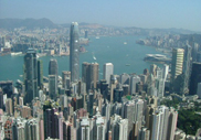 香港のビクトリア・ピークからの眺望（2006年)