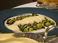 パリのレストランのアスパラガス料理（2）